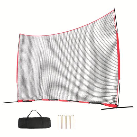 Afzetnet – Trainingsnet – Ballenvanger – Sportnet – Beschermnet – 6,1x3,05 Meter – Duurzaam PET Materiaal – Draagbaar Met Tas