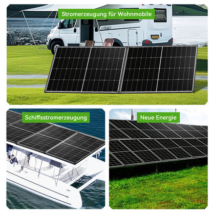 300W Zonnepaneel – Solar Panel – Photovoltaïsch Module – Batterijlader – Off-grid Systeem – 24% Efficiëntie – Halfcut Technologie – 12V Compatibel