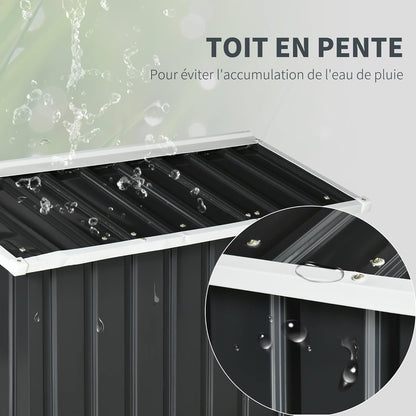 Robotmaaier Garage – Robotmaaier Schuur – Tuinberging – Opbergbox – Grasmaaier Bescherming – Met Schuifdeuren – Stalen Frame – Weerbestendig Antraciet