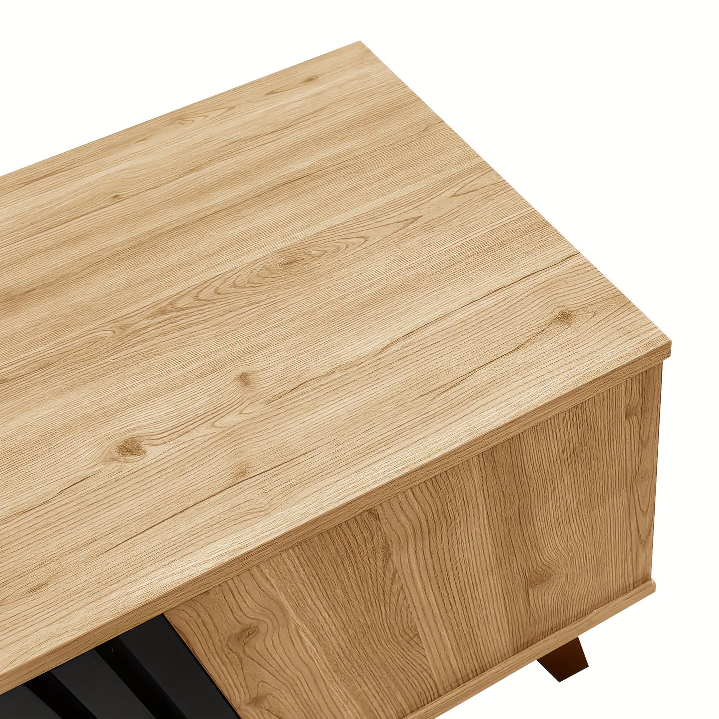 Salontafel – Koffietafel – Bijzettafel – Houten Tafel – Woonkamertafel – Bruin – Hardhout Met Glas – Ruime Lade – Compact Ontwerp