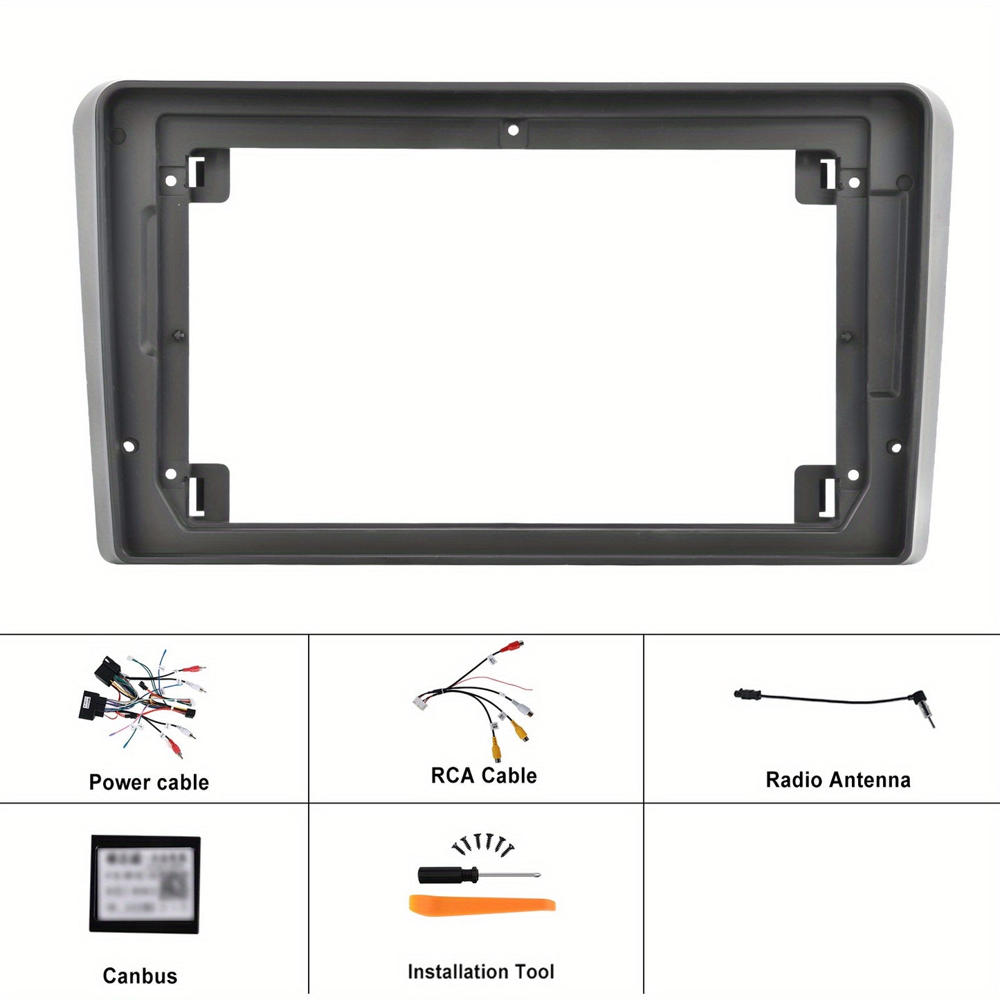 Multimedia Autoradio – Car Audio Systeem – Inbouw Radio – Auto Entertainment – Android Headunit – 9 Inch Touchscreen – Draadloze CarPlay & GPS Navigatie – Inclusief Camera & Microfoon