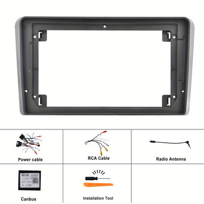 Multimedia Autoradio – Car Audio Systeem – Inbouw Radio – Auto Entertainment – Android Headunit – 9 Inch Touchscreen – Draadloze CarPlay & GPS Navigatie – Inclusief Camera & Microfoon