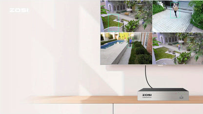 1080p Beveiligingssysteem – CCTV Camera Set – Surveillance Camera’s – Video Bewaking – HD Veiligheidscamera – 4 Camera’s 1920TVL – H.265+ Opname – Remote Access