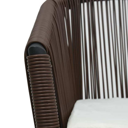 Bistro Set – Tuinset – Balkonset – Terrasmeubilair – Rattan Meubel – 3-delig – Comfortabele Kussens – Weerbestendig PE-Rattan – Bruin