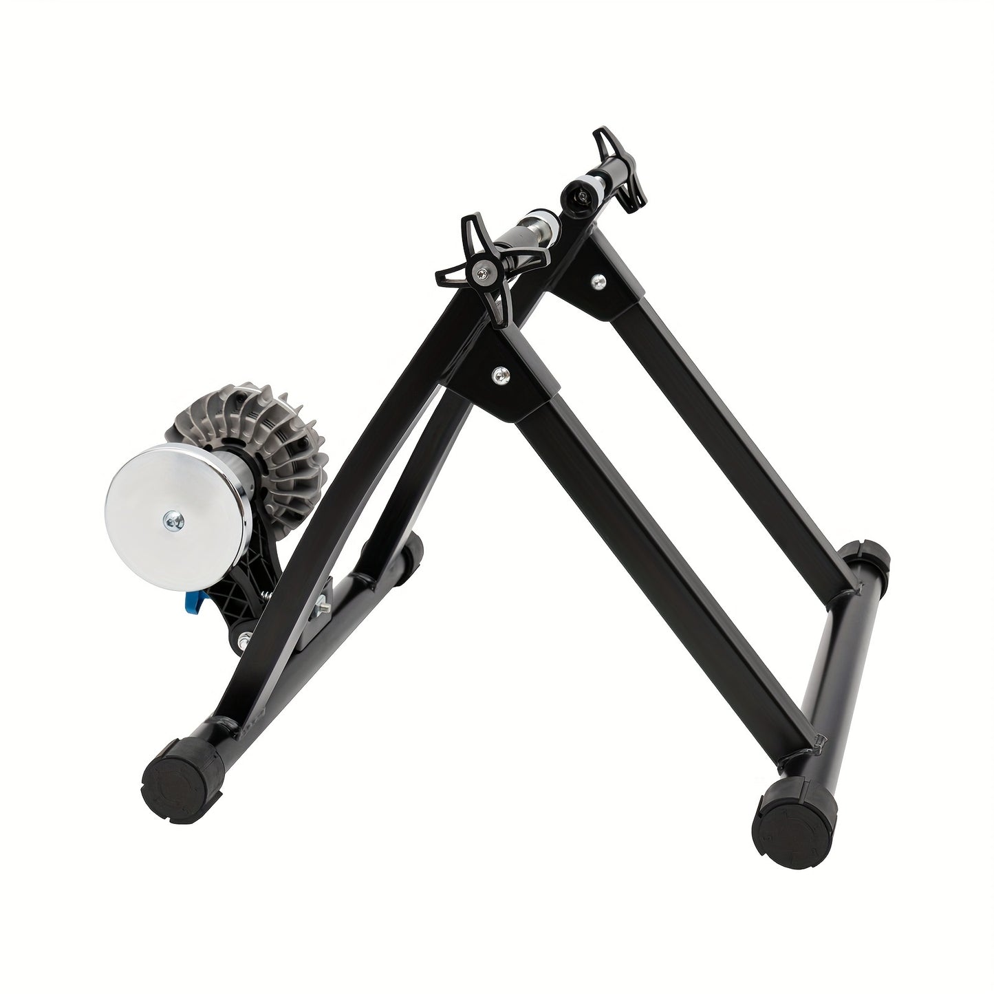 Indoor Bicycle Trainer With Advanced Steel Sports Stationary Bicycle Stand, Equipped With Noise Reducing Wheels, Suitable For 66.04-73.66 cm And 700C Wheels, Suitable For Indoor Riding, Black 55.12 X 48.01 X 40.13cm