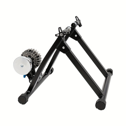 Indoor Bicycle Trainer With Advanced Steel Sports Stationary Bicycle Stand, Equipped With Noise Reducing Wheels, Suitable For 66.04-73.66 cm And 700C Wheels, Suitable For Indoor Riding, Black 55.12 X 48.01 X 40.13cm