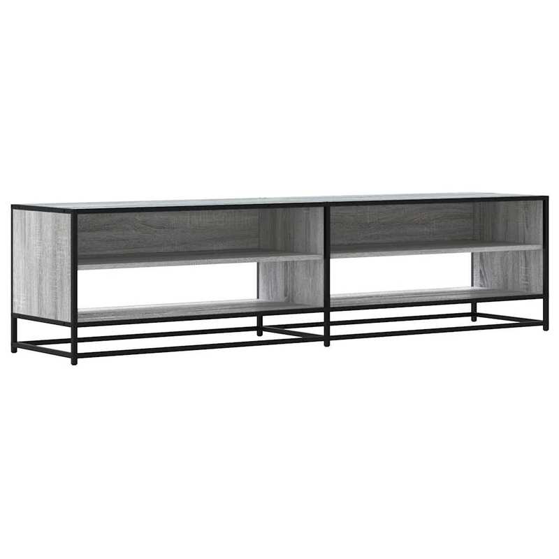 TV cabinet gray sonica 180.5x40x46cm wood material,  Minimalist Style, Sleek Design, Furniture Piece, Entertainment Center, Family Homes, Apartment Living