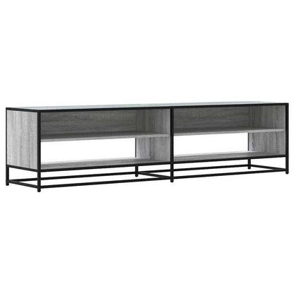 TV cabinet gray sonica 180.5x40x46cm wood material,  Minimalist Style, Sleek Design, Furniture Piece, Entertainment Center, Family Homes, Apartment Living