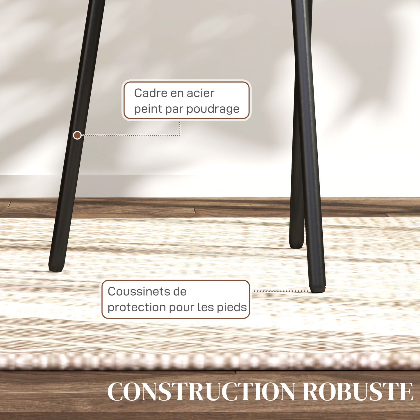 Eetkamerstoel – Keukenstoel – Stoel – Kuipstoel – Bohemian Stoel – Rattan Rugleuning – Ademend Linnen Stof – Stalen Frame – Set van 2 – Max 120 kg