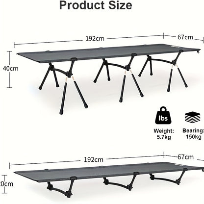 Loungestoel – Relaxstoel – Fauteuil – Zitzak – Logeerbed – Waterafstotend 600D Oxford Stof – Maximaal 150 kg draagvermogen – Inclusief Opbergtas – 192 x 67 x 40 cm