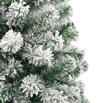 Kunstkerstboom – Nepkerstboom – Kerstboom – Kunstboom – Kerstversiering – 210 cm Extra Hoog – Beschikt Over 694 Takken Met Gesneeuwd Design