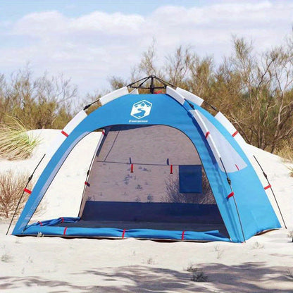 Tent – Strandtent – Pop-up Tent – Koepeltent – Kampeertent – Lichtgewicht Polyester – Snel Opzetten – Blauw – 2 Persoons