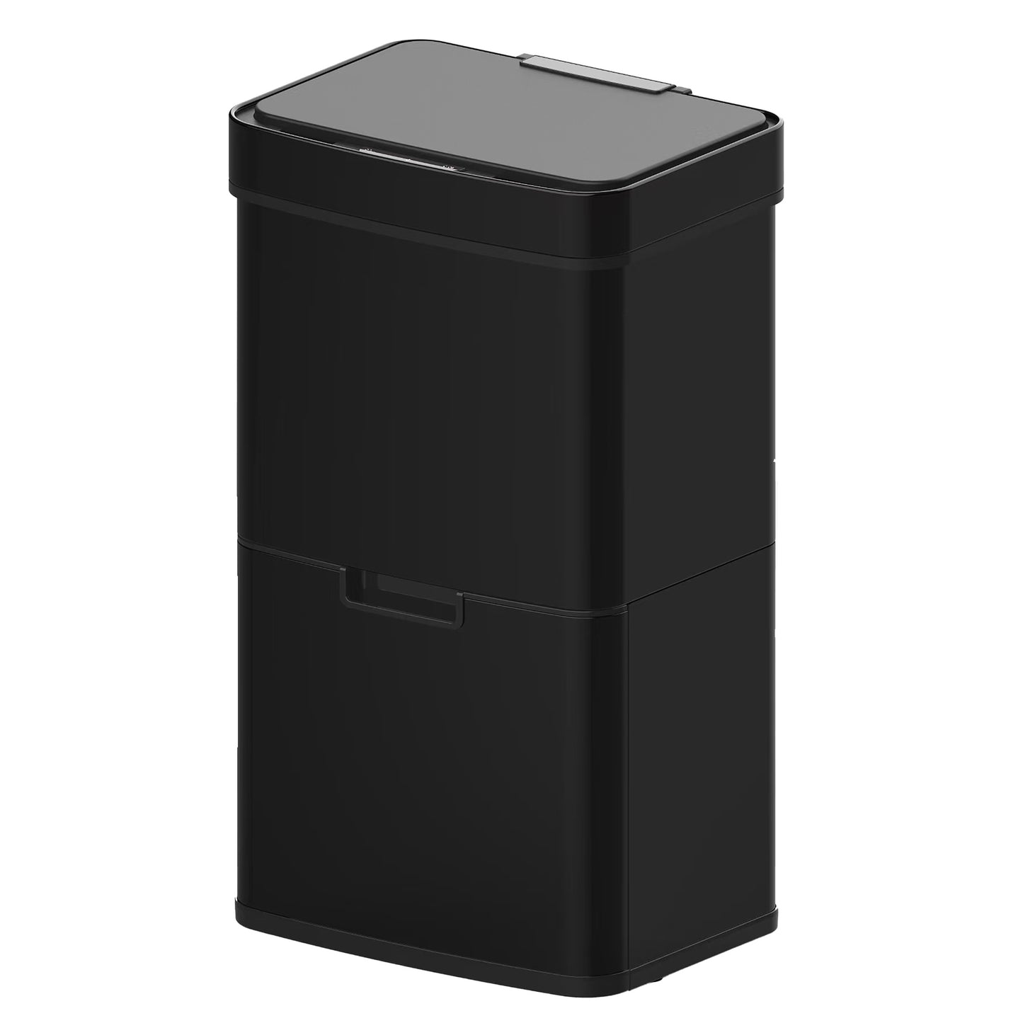 Automatische Afvalbak – Prullenbak – Vuilnisbak – Afvalcontainer – Afvalsorteerder – 75 Liter Capaciteit – Contactloze Infrarood Sensor – RVS Zwart Mat