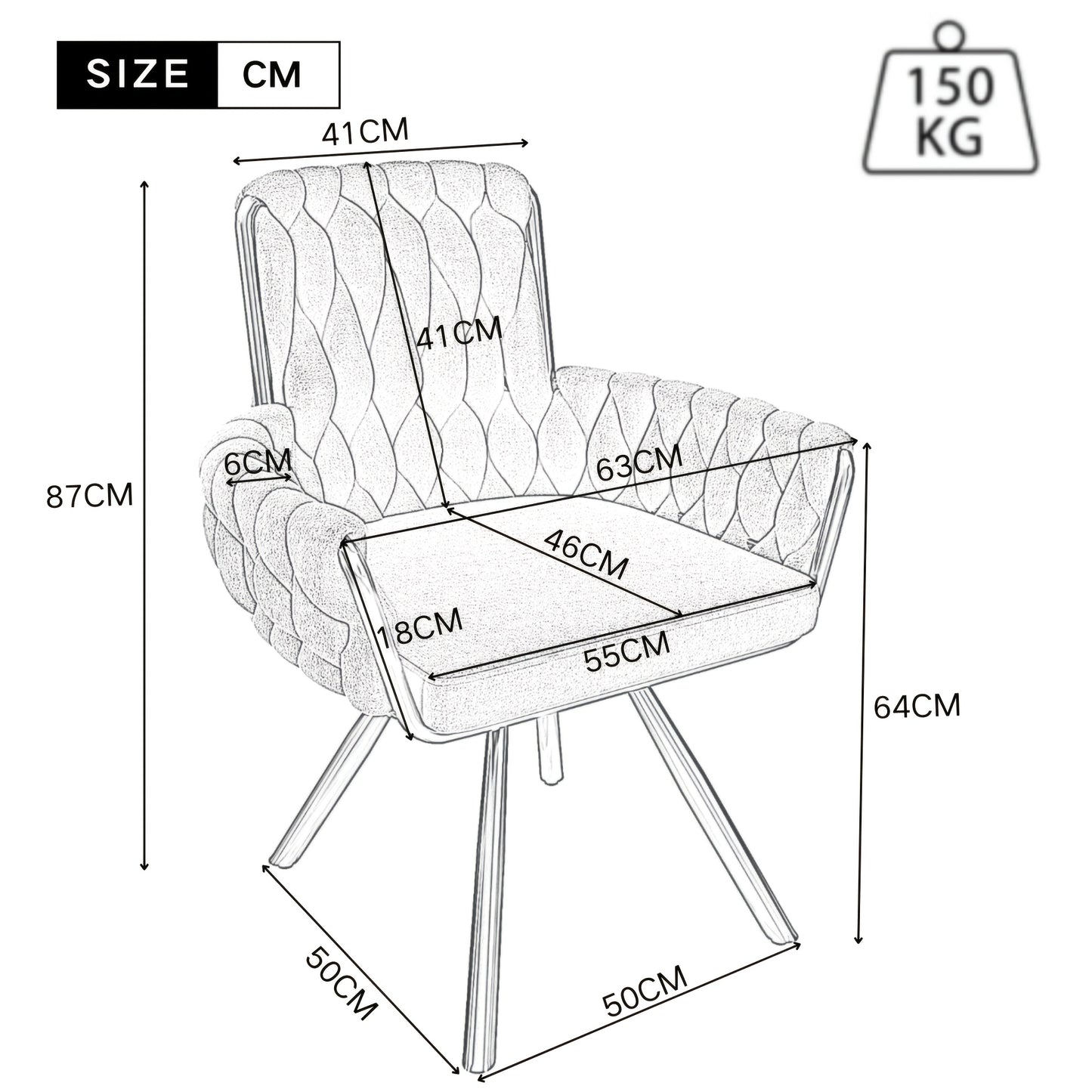 Draaifauteuil – Fauteuil – Loungestoel – Relaxstoel – Zitstoel – Velvet Bekleding – 360° Draaibaar Met Stabiele Metalen Poten – Zacht Grijs