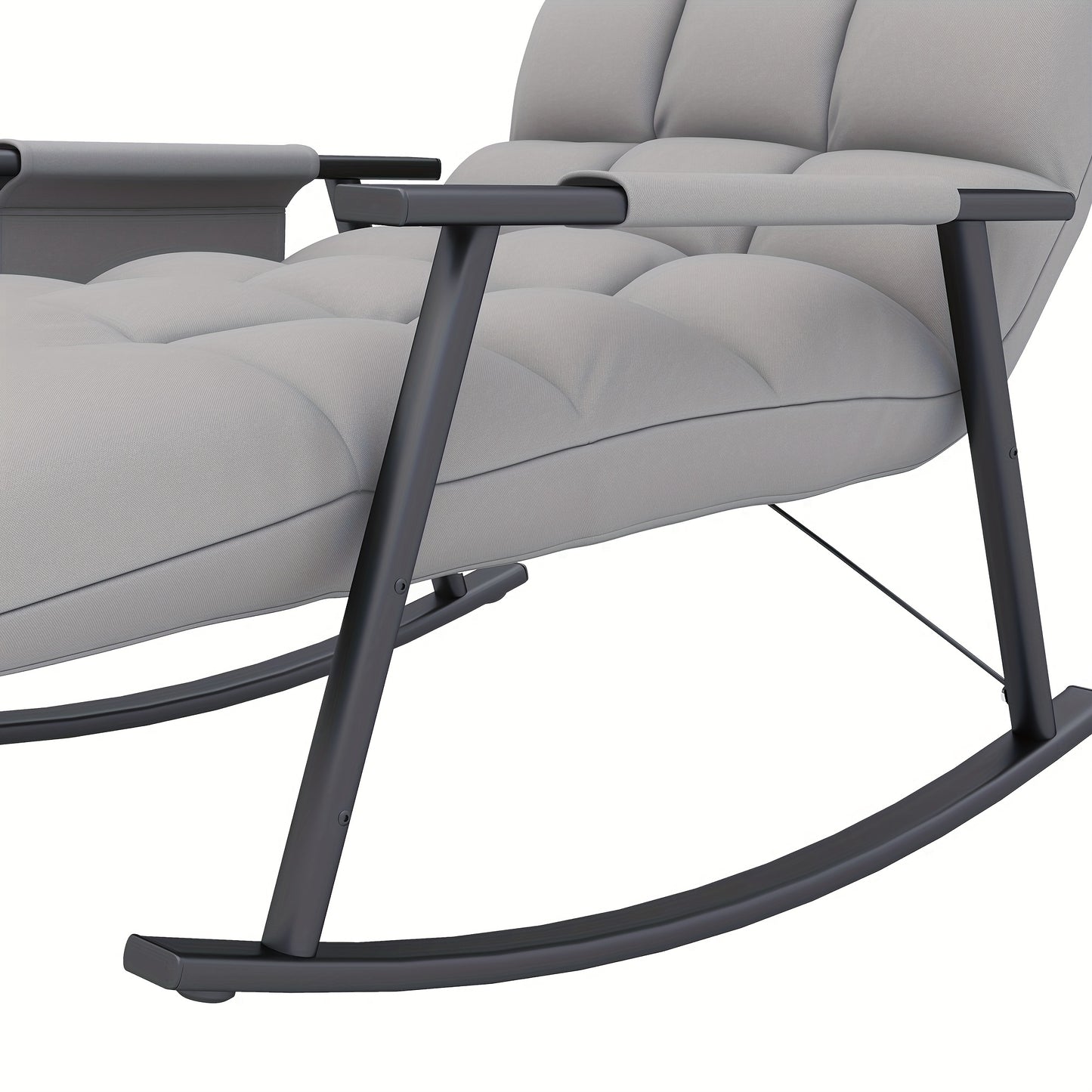 Schommelstoel – Relaxstoel – Fauteuil – Loungestoel – Voedingsstoel – Extra brede Zitting – Handmatig Verstelbare Rugleuning