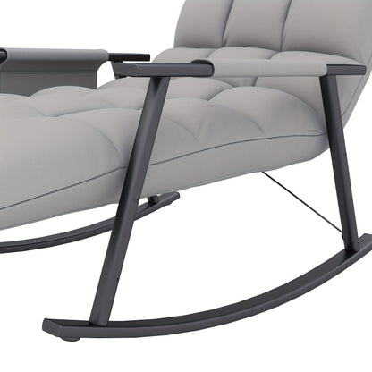 Schommelstoel – Relaxstoel – Fauteuil – Loungestoel – Voedingsstoel – Extra brede Zitting – Handmatig Verstelbare Rugleuning