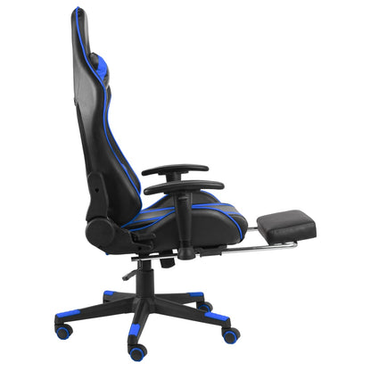 Gamingstoel – Gamestoel – Gaming Chair – Game Stoel – Racing Chair – Ergonomische Hoge Rugleuning – Verstelbare Voetsteun Blauw