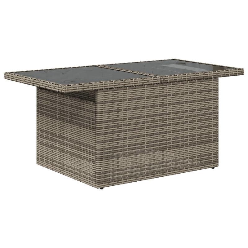 6-delige Loungeset – Tuinmeubelset – Lounge Set – Buitenmeubelen – Tuin sofa – Grijs – Weerbestendig Poly Rattan – Afneembare Wasbare Kussens