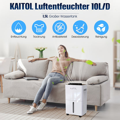 Luchtontvochtiger – Vochtvreter – Dehumidifier – Ontvochtiger – Vochtregelaar – 25L per dag capaciteit – Stil en Compact Design