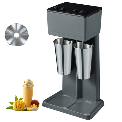 Milkshakemachine – Milkshake Mixer – Smoothiemaker – Drankjes Mixer – Roestvrijstalen Bekers – Krachtige Motor – Drie Snelheden