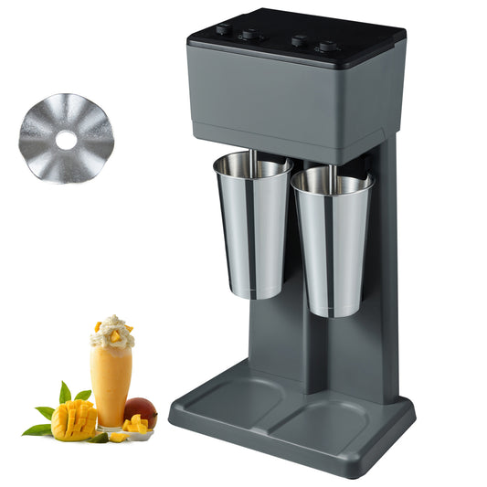 Milkshakemachine – Milkshake Mixer – Smoothiemaker – Drankjes Mixer – Roestvrijstalen Bekers – Krachtige Motor – Drie Snelheden