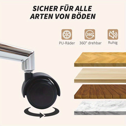 Ergonomische Bureaustoel – Bureaustoel Home Office – Werkstoel – Desk Chair – Kantoorstoel – Verstelbare Armleuningen – Zachte PU Bekleding