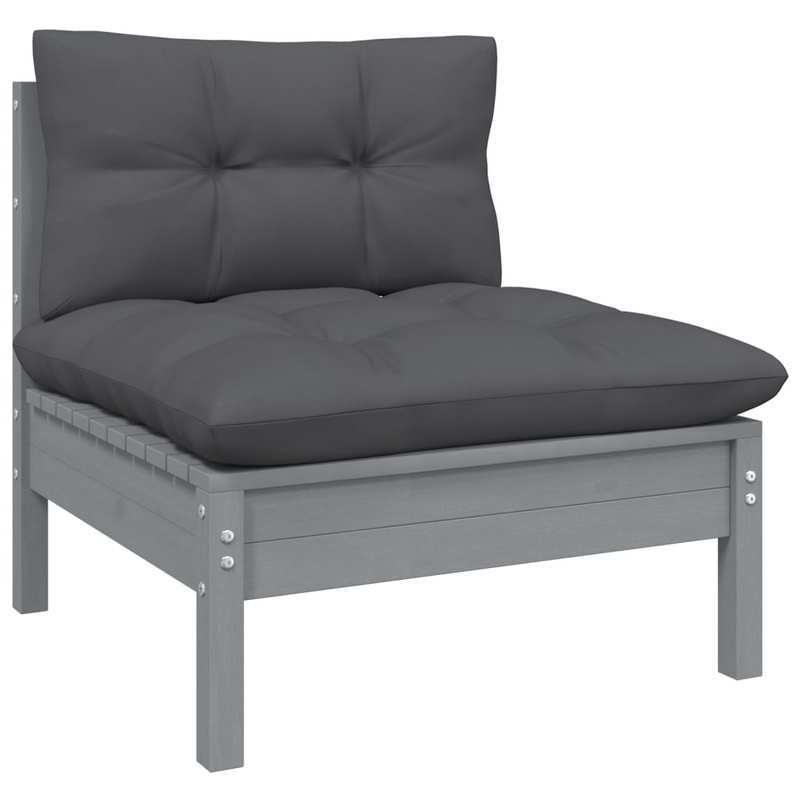 Tuinmeubelset – Buitenmeubelen – Tuinstoelen – Terrasmeubels – Balkonset – Grijs – Duurzaam Weerbestendig Materiaal – Compact En Comfortabel Ontwerp