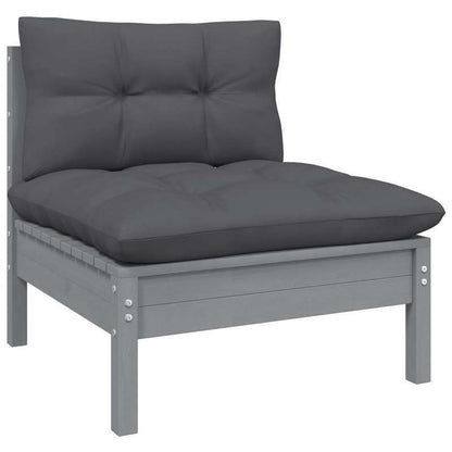 Tuinmeubelset – Buitenmeubelen – Tuinstoelen – Terrasmeubels – Balkonset – Grijs – Duurzaam Weerbestendig Materiaal – Compact En Comfortabel Ontwerp