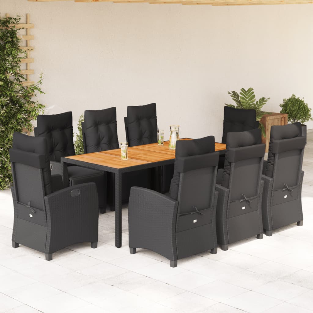 Loungebank – Tuinbank – Loungeset – Outdoor Bank – Balkonbank – Verstelbare Rugleuning – Weerbestendig PE Rattan Frame