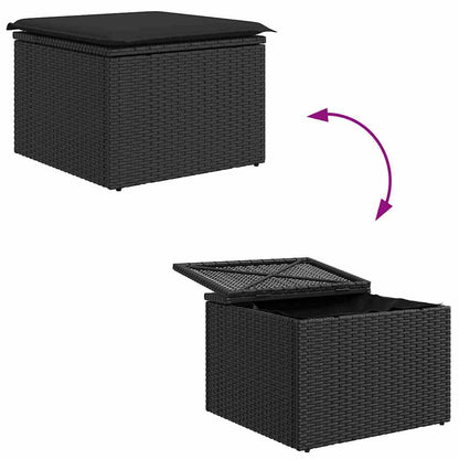Tuinbank – Buitenbank – Loungeset – Modulaire Bank – Poly Rattan – Weerbestendig – Inclusief Kussens