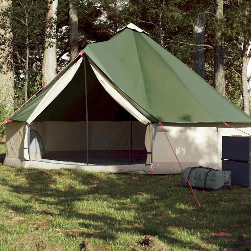 Familietent – Kampeertent – Tipitent – Tunneltent – Festivaltent – Waterdicht Polyester – Snel Opgezet Voor 6 Personen