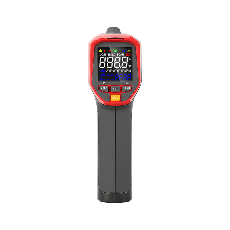 Pyrometer – Infrarood Thermometer – Warmtemeter – Temperatuurmeter – Laser Thermometer – Meetbereik -32°C tot 1300°C – Snelle Nauwkeurige Meting binnen 250 ms