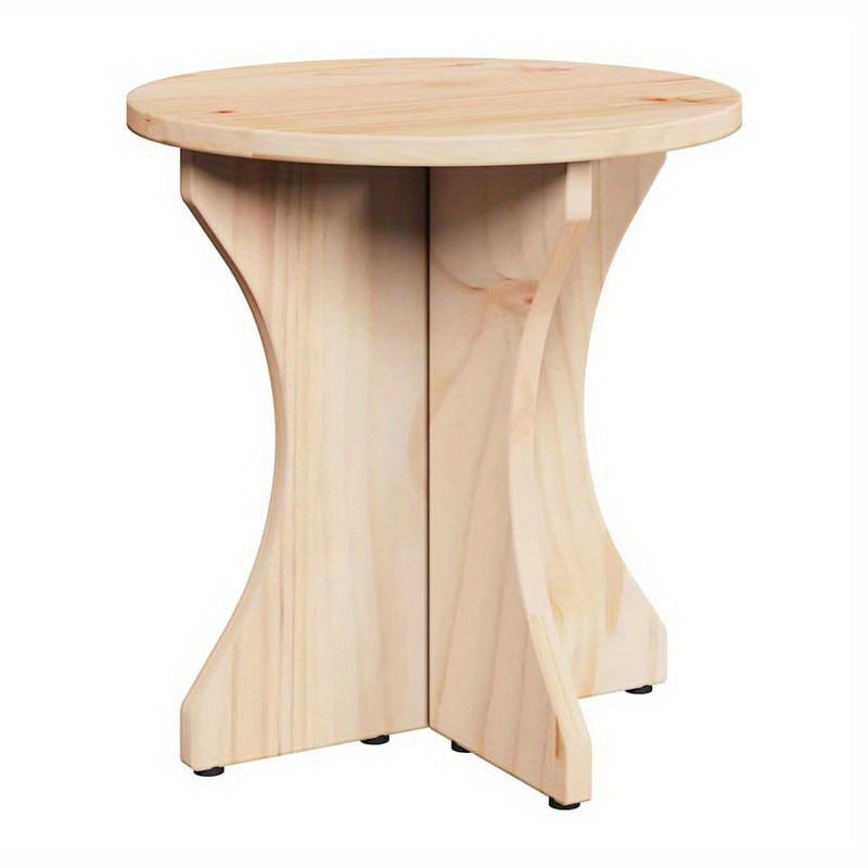 Coffee Table 3pcs Natuurlijk 46 X 46 X 47 Cm Solid Pine Wood Practical, Removable, Suitable for All Seasons