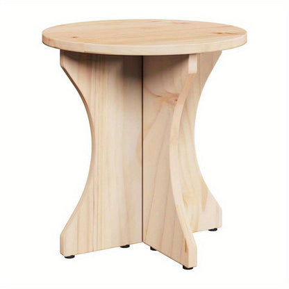 Coffee Table 3pcs Natuurlijk 46 X 46 X 47 Cm Solid Pine Wood Practical, Removable, Suitable for All Seasons