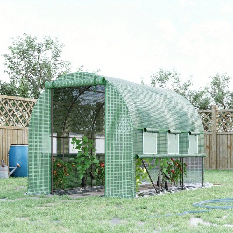 Tunnelkas – Kweekkas – Serre – Tuinkas – Plantenkas – 2.95x2x2m – UV-Bescherming Met 6 Ramen