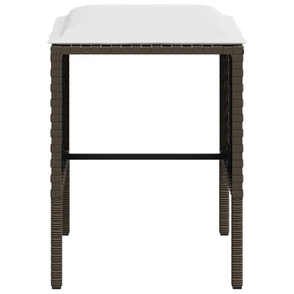 Loungeset – Tuinset – Loungebank – Zitgroep – Loungeset Poly Rattan – L-vormig – Weerbestendig Gepoedercoat Stalen Frame – Inclusief Zachte Kussens