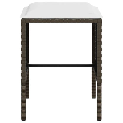 Loungeset – Tuinset – Loungebank – Zitgroep – Loungeset Poly Rattan – L-vormig – Weerbestendig Gepoedercoat Stalen Frame – Inclusief Zachte Kussens