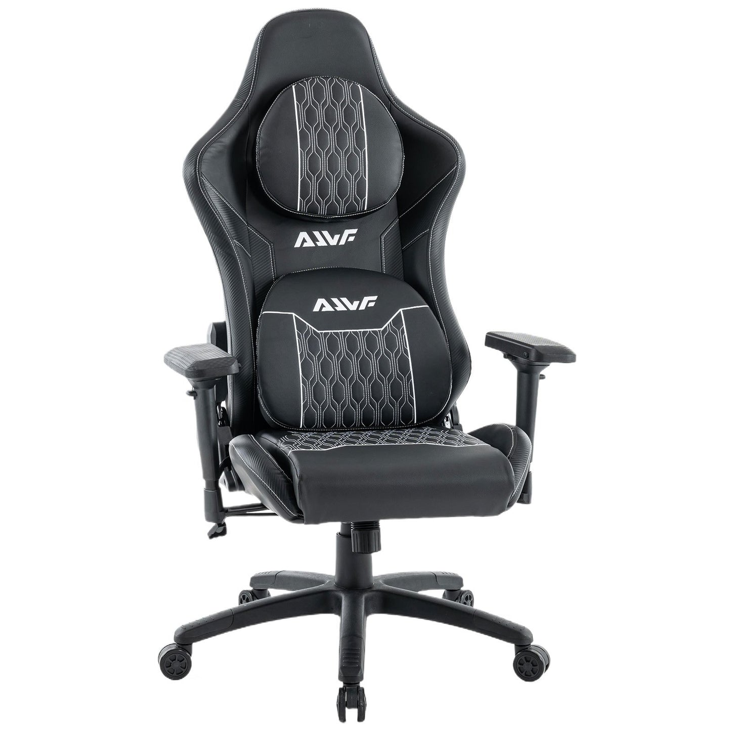 Gamingstoel – Gamestoel – Gaming Chair – Bureaustoel – Game Stoel – Ergonomisch Ontwerp – Verstelbare Rugleuning & Voetensteun – Zwart – Draagvermogen 130 kg