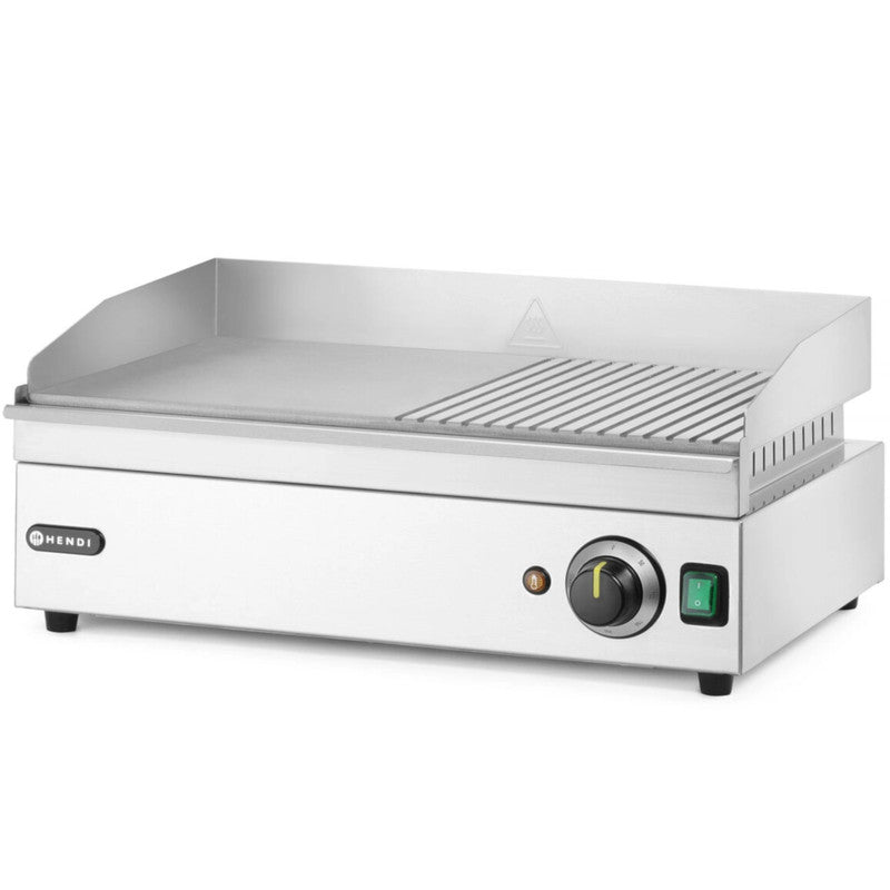 Electric Grill Smooth Ribbed Grill Plate 527 x 404 mm 2400 W - QUORE