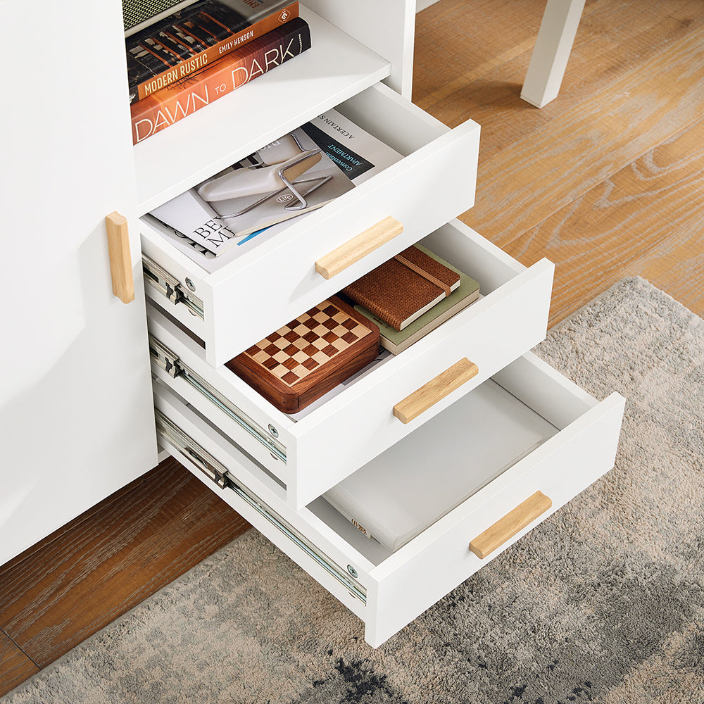 Eettafel – Tafel – Dinertafel – Keukentafel – Tafelblad – Modern Design – Groot Blad 120x69x75 cm – Zwart/Natuurhout