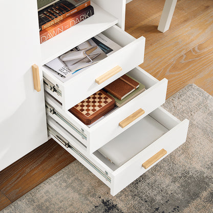 Eettafel – Tafel – Dinertafel – Keukentafel – Tafelblad – Modern Design – Groot Blad 120x69x75 cm – Zwart/Natuurhout