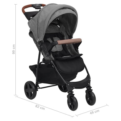 Buggy – Babybuggy – Plooibuggy – Wandelwagen – Reisbuggy – Stalen Frame – Inklapbaar & Lichtgewicht – 3-in-1 Met Autostoel