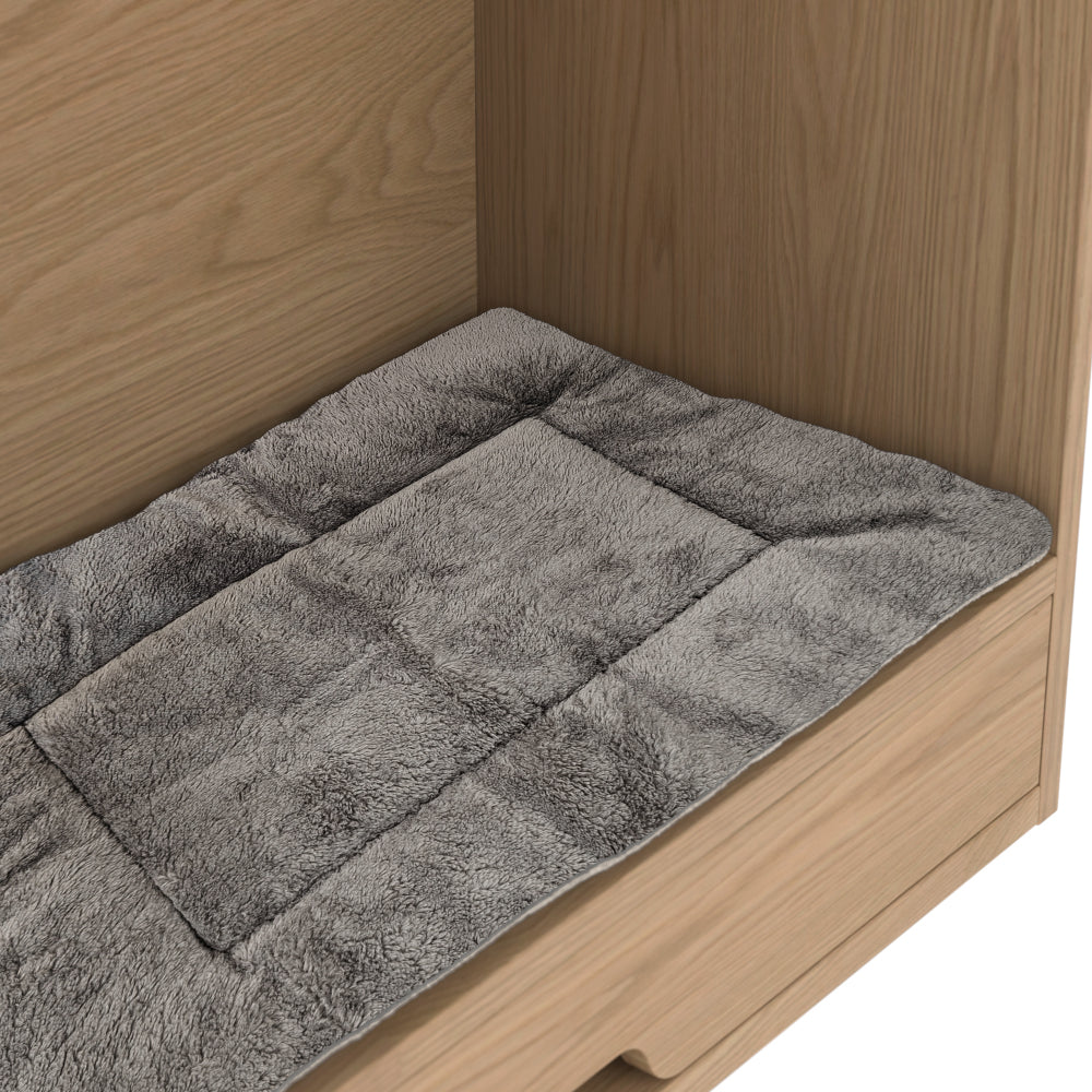 Sideboard – Multifunctionele Kast – Dressoir – Voederstation – Hondenkast – Eikenlook – Hoogte 160 cm – Inclusief Voederstation En Comfortabele Hondenmand