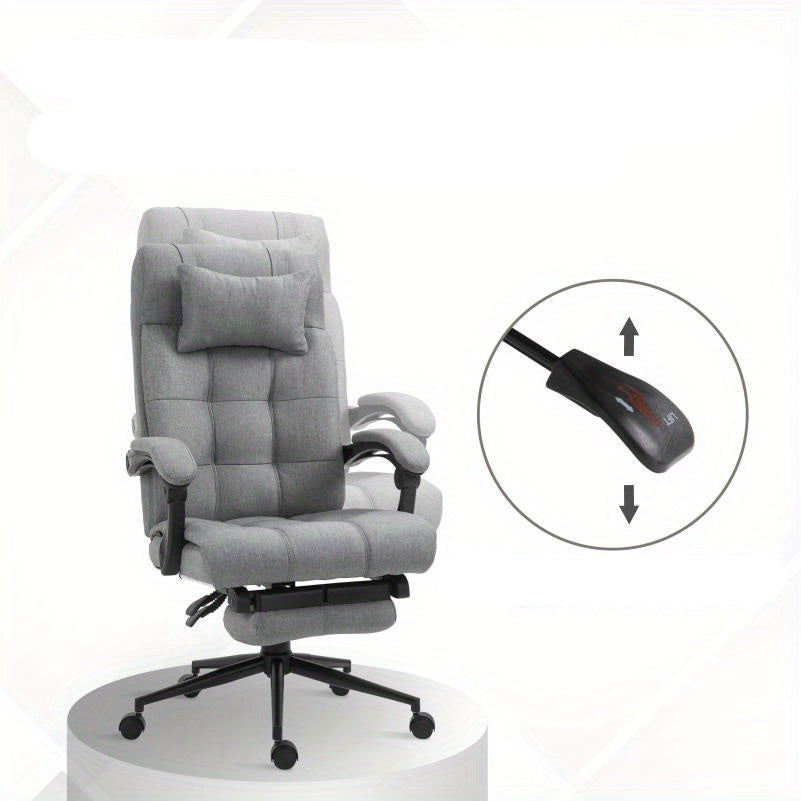 Bureaustoel – Ergonomische Stoel – Office Chair – Draaistoel – Bureaustoelen – Verstelbare Rugleuning – Aluminium Frame – Max. 120 kg Belastbaar – Polyester Kussen