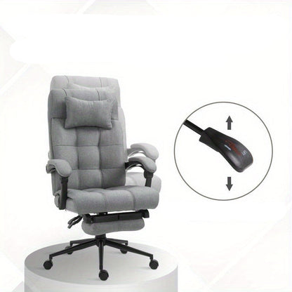 Bureaustoel – Ergonomische Stoel – Office Chair – Draaistoel – Bureaustoelen – Verstelbare Rugleuning – Aluminium Frame – Max. 120 kg Belastbaar – Polyester Kussen