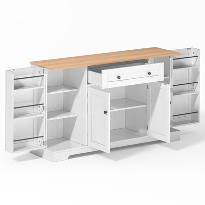 Dressoir – Buffetkast – Opbergkast – Ladekast – Kast – Ruime Indeling 138 cm – Modern Houtmateriaal Met Kantelbeveiliging
