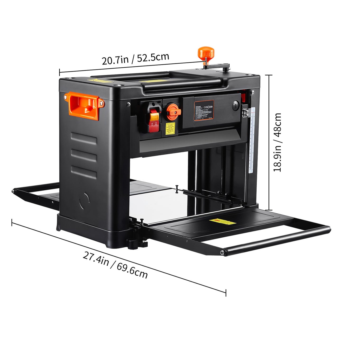 Schaafmachine – Diktebank – Houtfrees – Schaafbank – Benchtop Schaafmachine – 33 cm Breed Werkblad – 2000W Motor Met 2 Snelheden