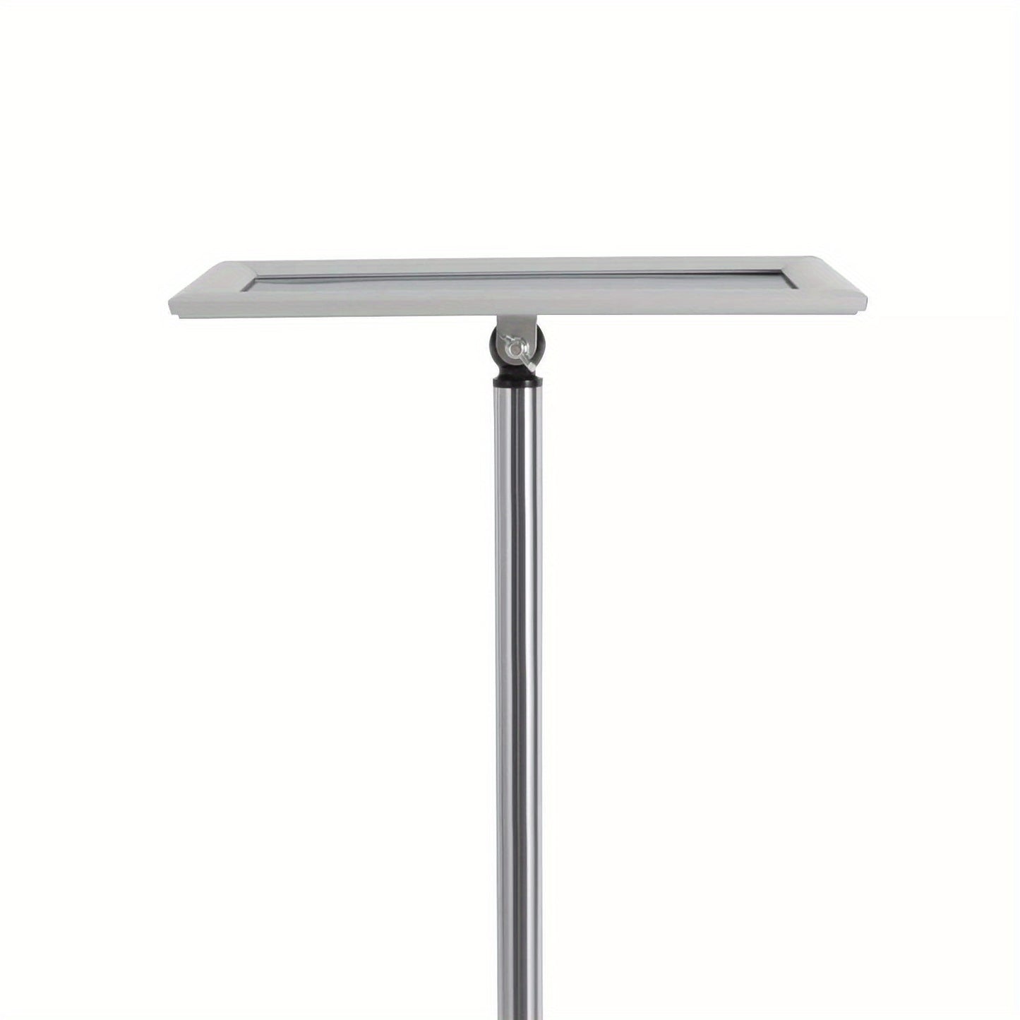 Folderhouder – Brochurehouder – Folderrek – Reclamehouder – Display – Verstelbare Hoogte 80-130 cm – RVS en PVC