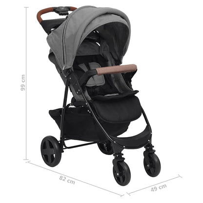 Buggy – Babybuggy – Plooibuggy – Wandelwagen – Reisbuggy – Stalen Frame – Inklapbaar & Lichtgewicht – 3-in-1 Met Autostoel