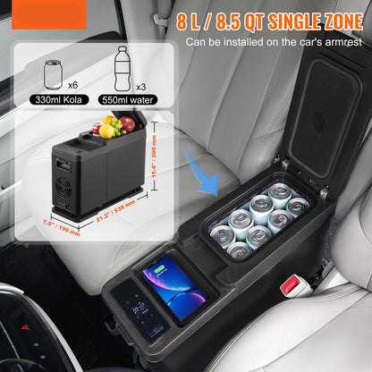 Draagbare Koelbox – Mobiele Koelkast – Mini Koelvriezer – Auto Koelbox – Compressor Koelbox – 8 Liter Capaciteit – Snelle Koeling tot -20°C